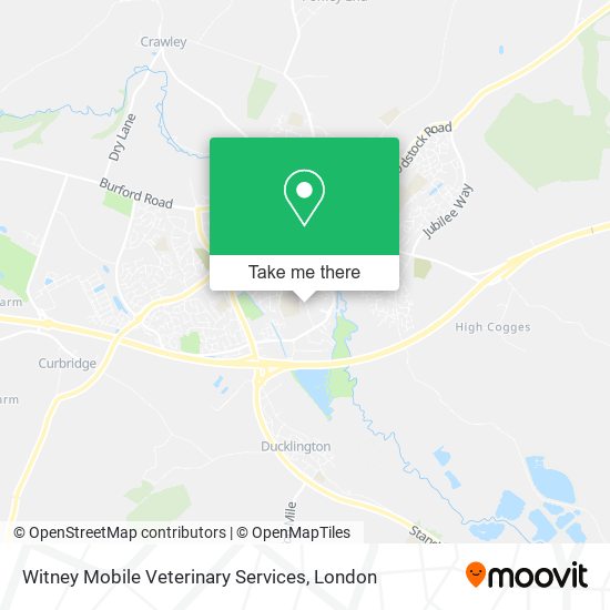 Witney Mobile Veterinary Services map