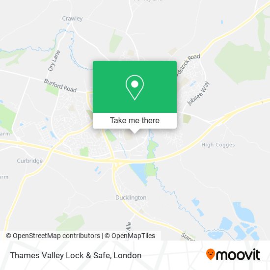 Thames Valley Lock & Safe map