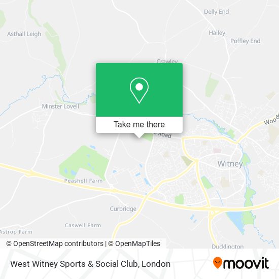 West Witney Sports & Social Club map