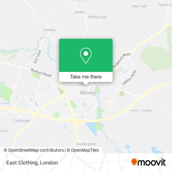 East Clothing map
