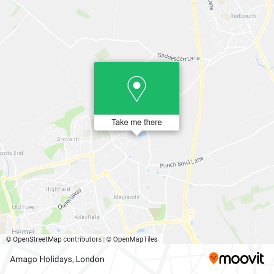 Amago Holidays map