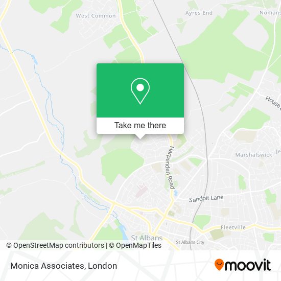 Monica Associates map