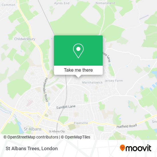St Albans Trees map