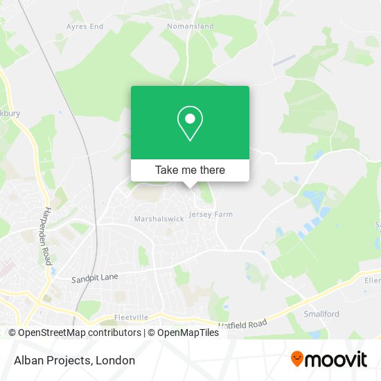 Alban Projects map