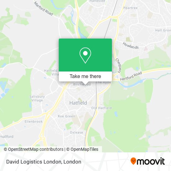 David Logistics London map