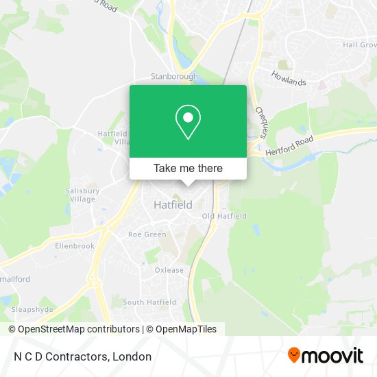 N C D Contractors map