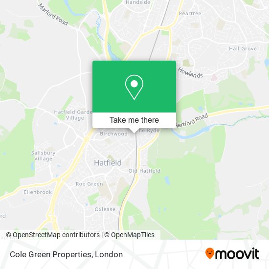 Cole Green Properties map
