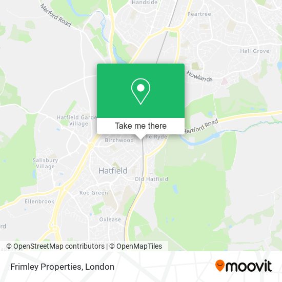 Frimley Properties map