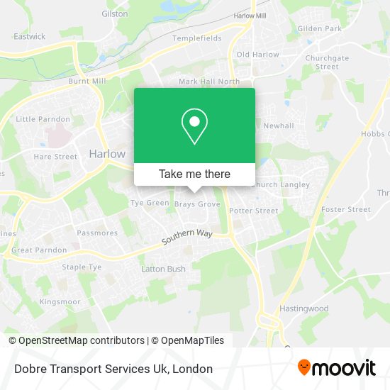 Dobre Transport Services Uk map