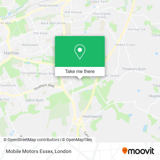 Mobile Motors Essex map