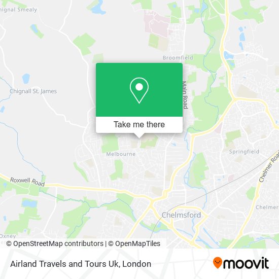 Airland Travels and Tours Uk map