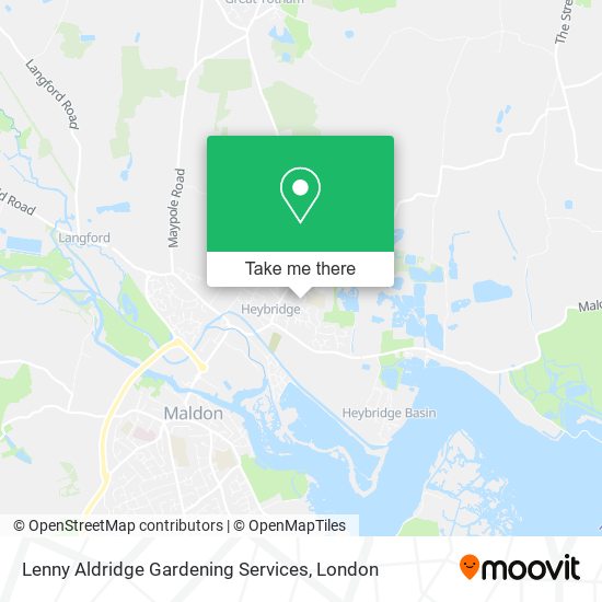 Lenny Aldridge Gardening Services map