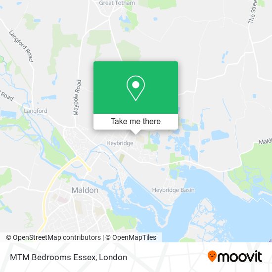 MTM Bedrooms Essex map