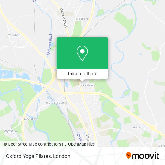 Oxford Yoga Pilates map