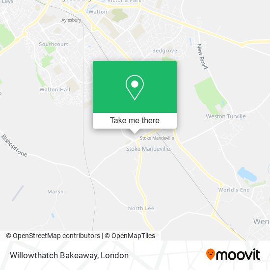 Willowthatch Bakeaway map