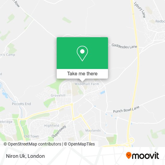 Niron Uk map