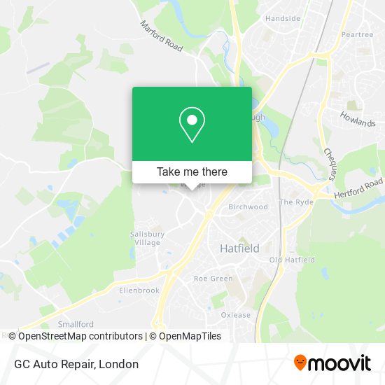 GC Auto Repair map