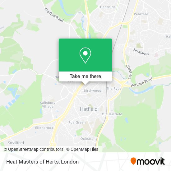 Heat Masters of Herts map