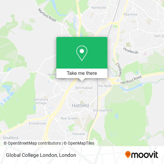 Global College London map