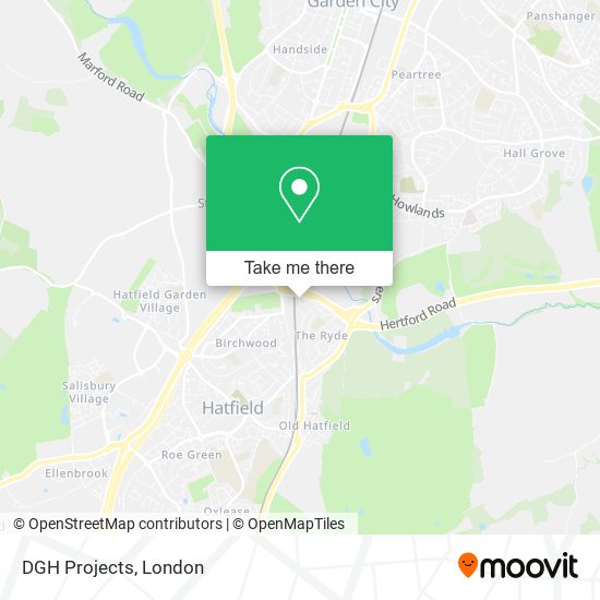 DGH Projects map