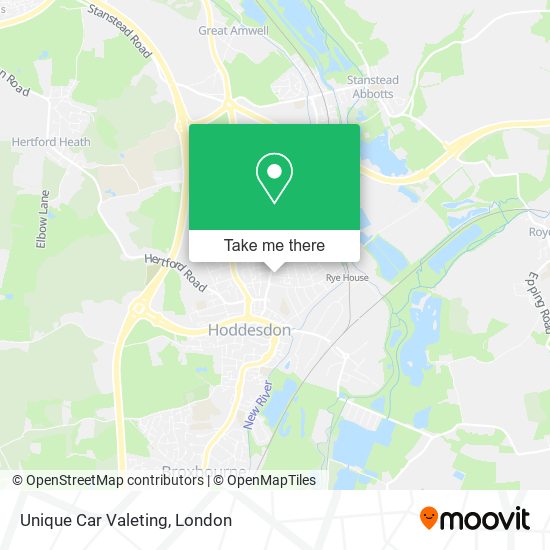 Unique Car Valeting map