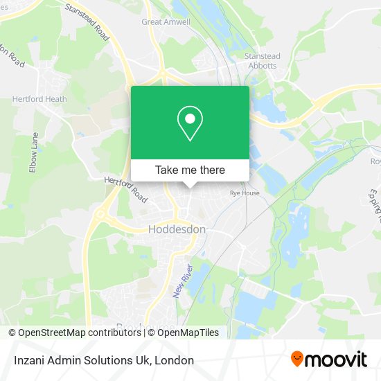 Inzani Admin Solutions Uk map