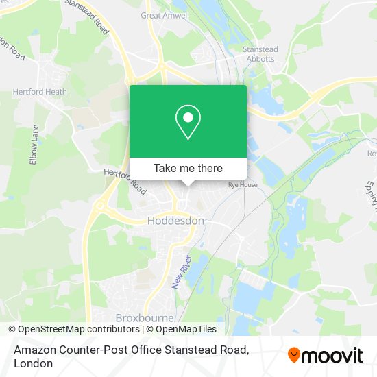 Amazon Counter-Post Office Stanstead Road map