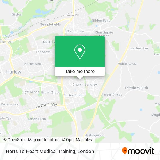 Herts To Heart Medical Training map