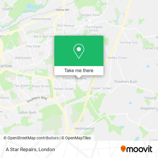 A Star Repairs map