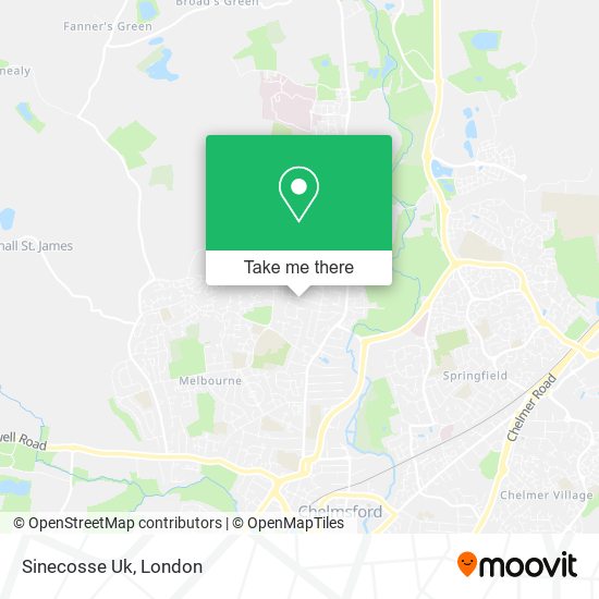Sinecosse Uk map