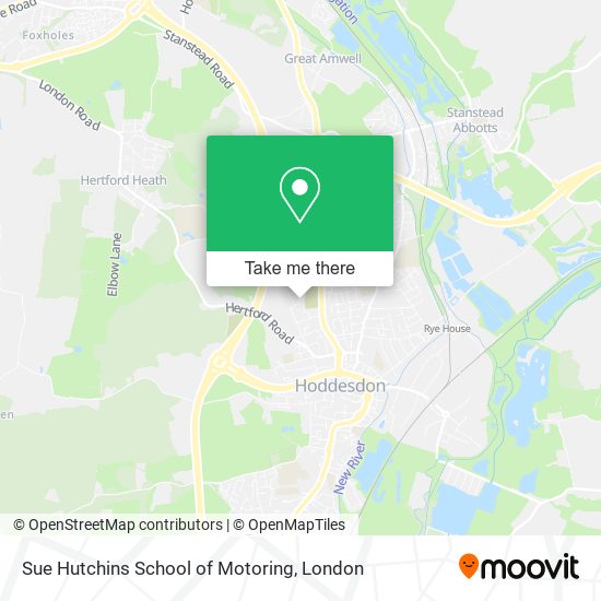 Sue Hutchins School of Motoring map