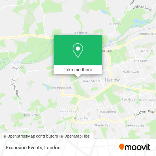 Excursion Events map