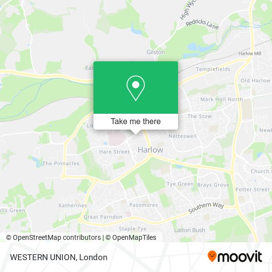 WESTERN UNION map