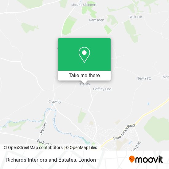 Richards Interiors and Estates map