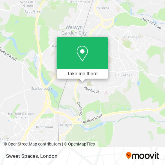 Sweet Spaces map