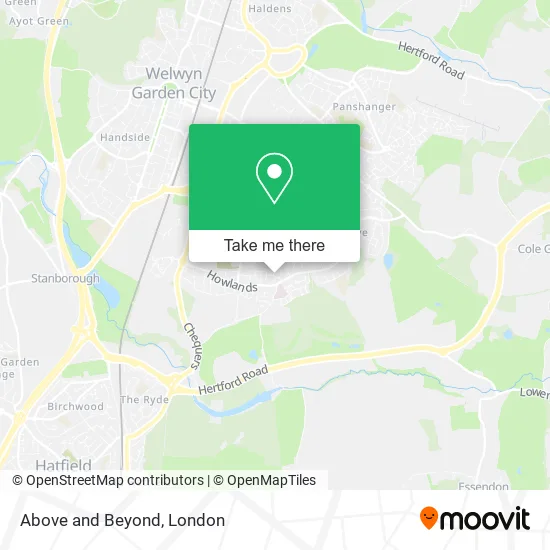 Above and Beyond map