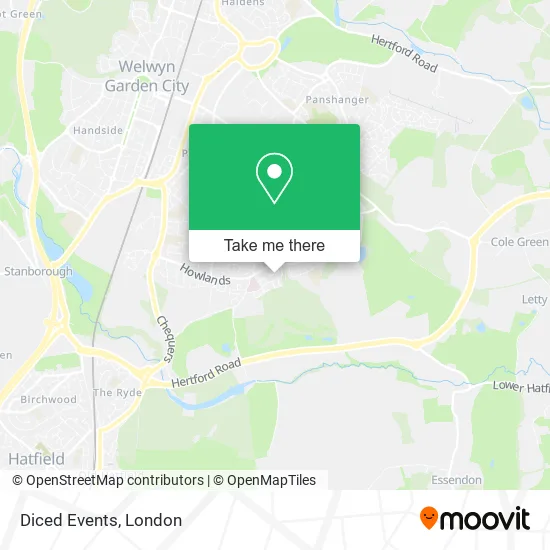 Diced Events map