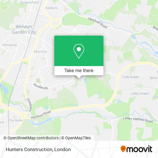 Hunters Construction map