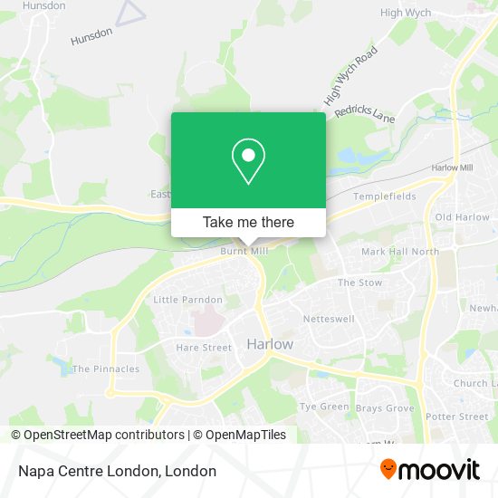 Napa Centre London map