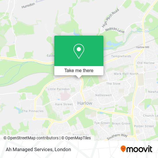 Ah Managed Services map