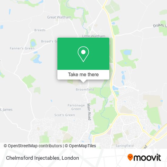 Chelmsford Injectables map