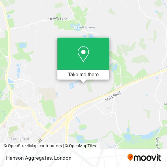 Hanson Aggregates map