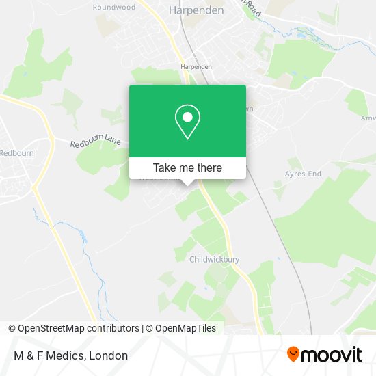 M & F Medics map