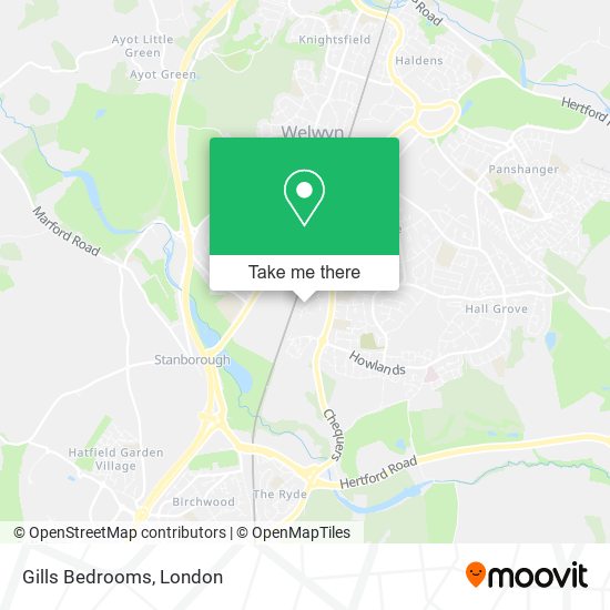 Gills Bedrooms map