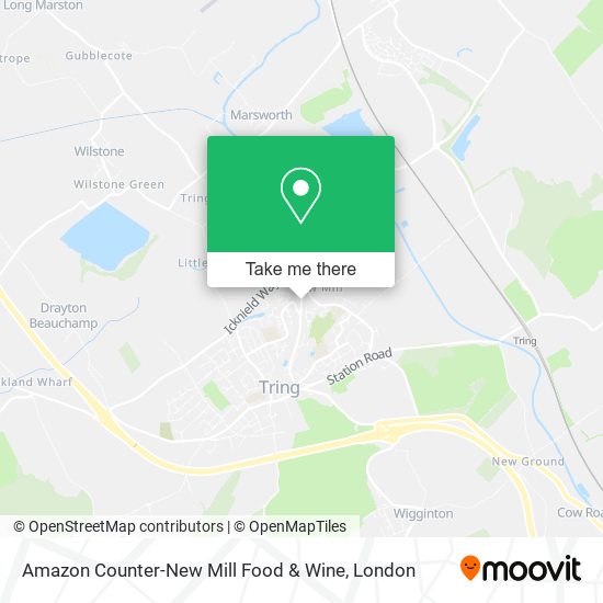 Amazon Counter-New Mill Food & Wine map