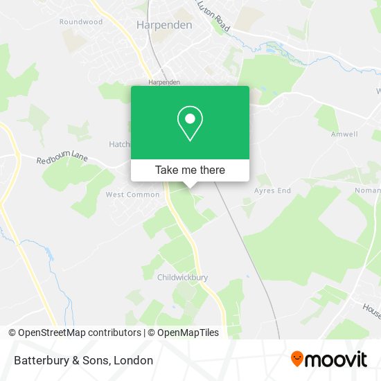 Batterbury & Sons map