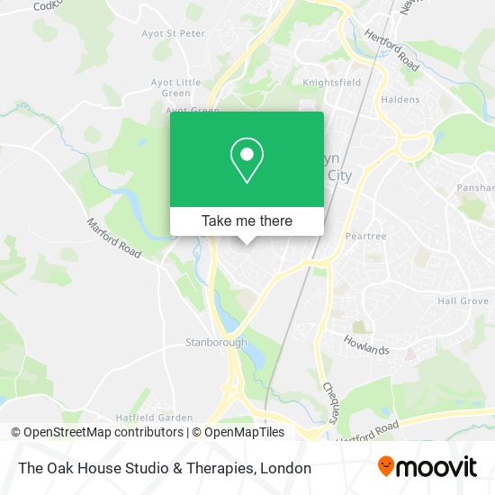 The Oak House Studio & Therapies map
