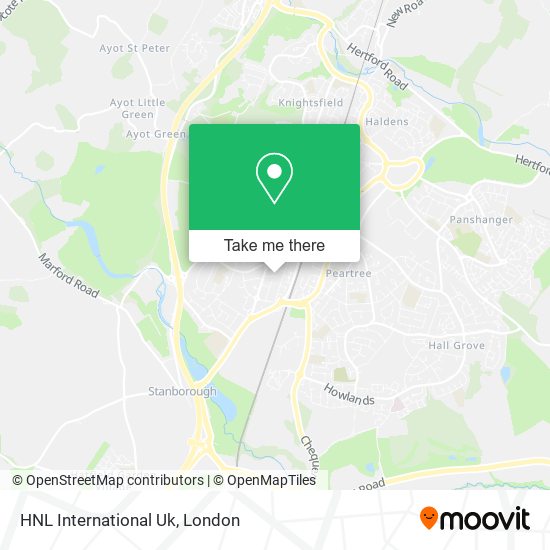 HNL International Uk map