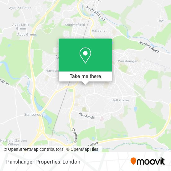 Panshanger Properties map