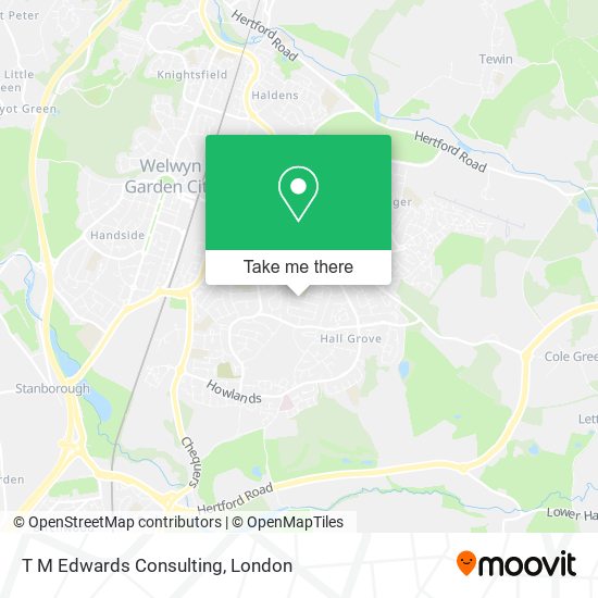 T M Edwards Consulting map